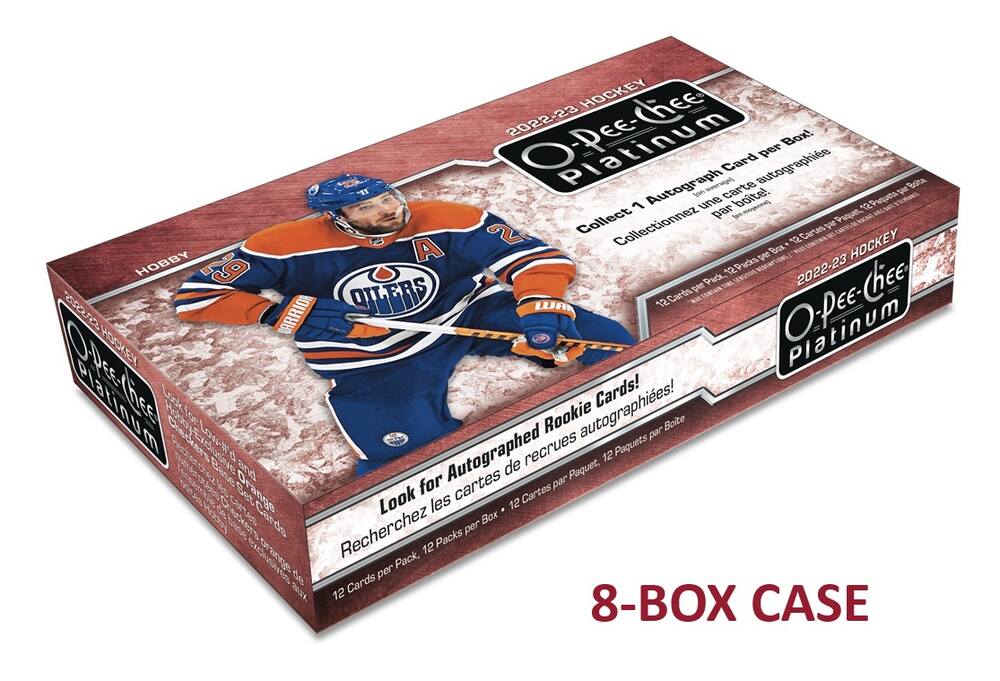 2022-23 Upper Deck O-Pee-Chee Platinum Hockey Hobby 8-Box CASE